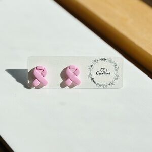 Breast cancer awareness, earrings